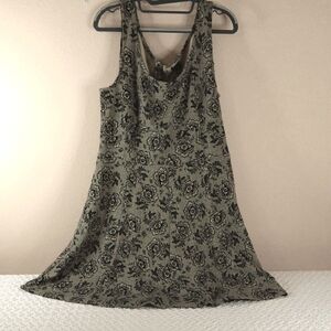 American Eagle Outfitters Floral Black/TanSleeveless Dress 16.Cutout Open Back